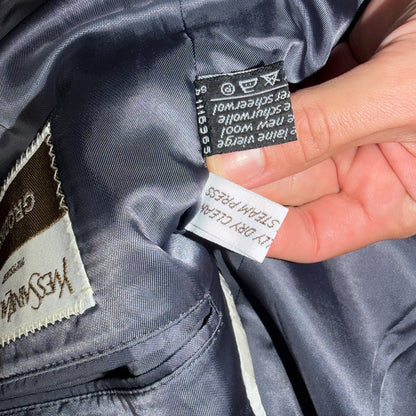 YSL Yves Saint Laurent Vintage Gray Grodin Jacket 38 Blazer Coat France Suit 80s