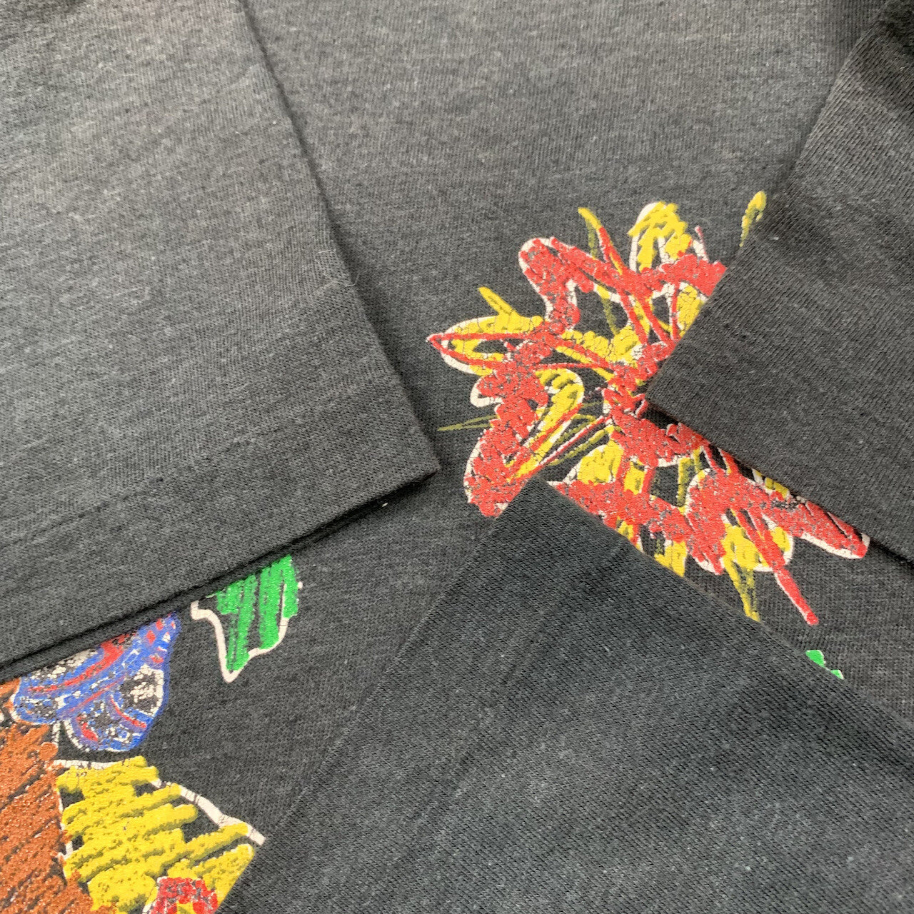 Nike Vintage T Shirt Mens Palm Tree Beach Sandals Florida Beach Summer 80s Black