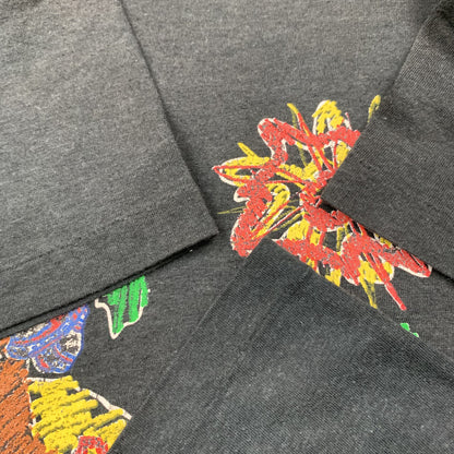 Nike Vintage T Shirt Mens Palm Tree Beach Sandals Florida Beach Summer 80s Black