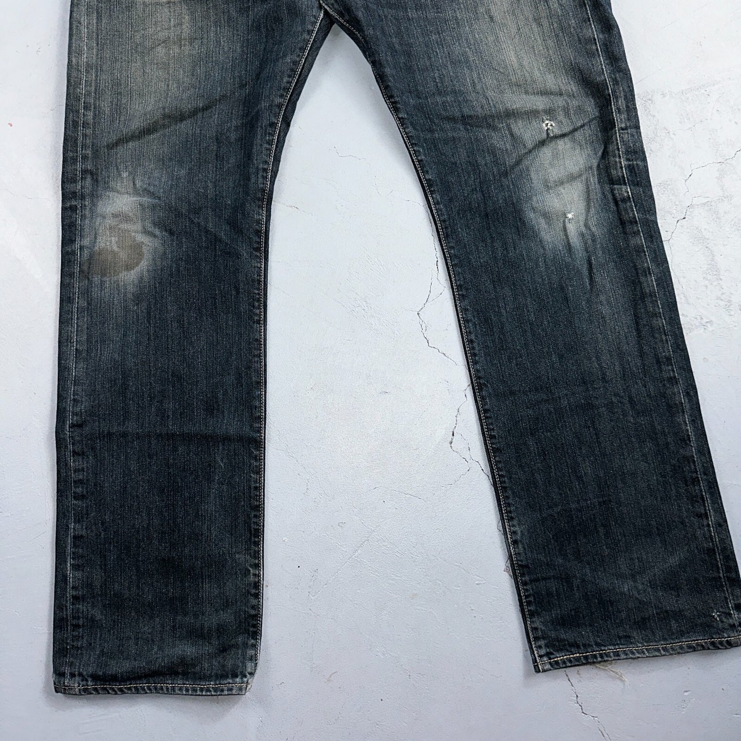 Levis 501 Y2K XX Straight Leg Jeans Blue VTG Med Wash 36x32 Act 36x31