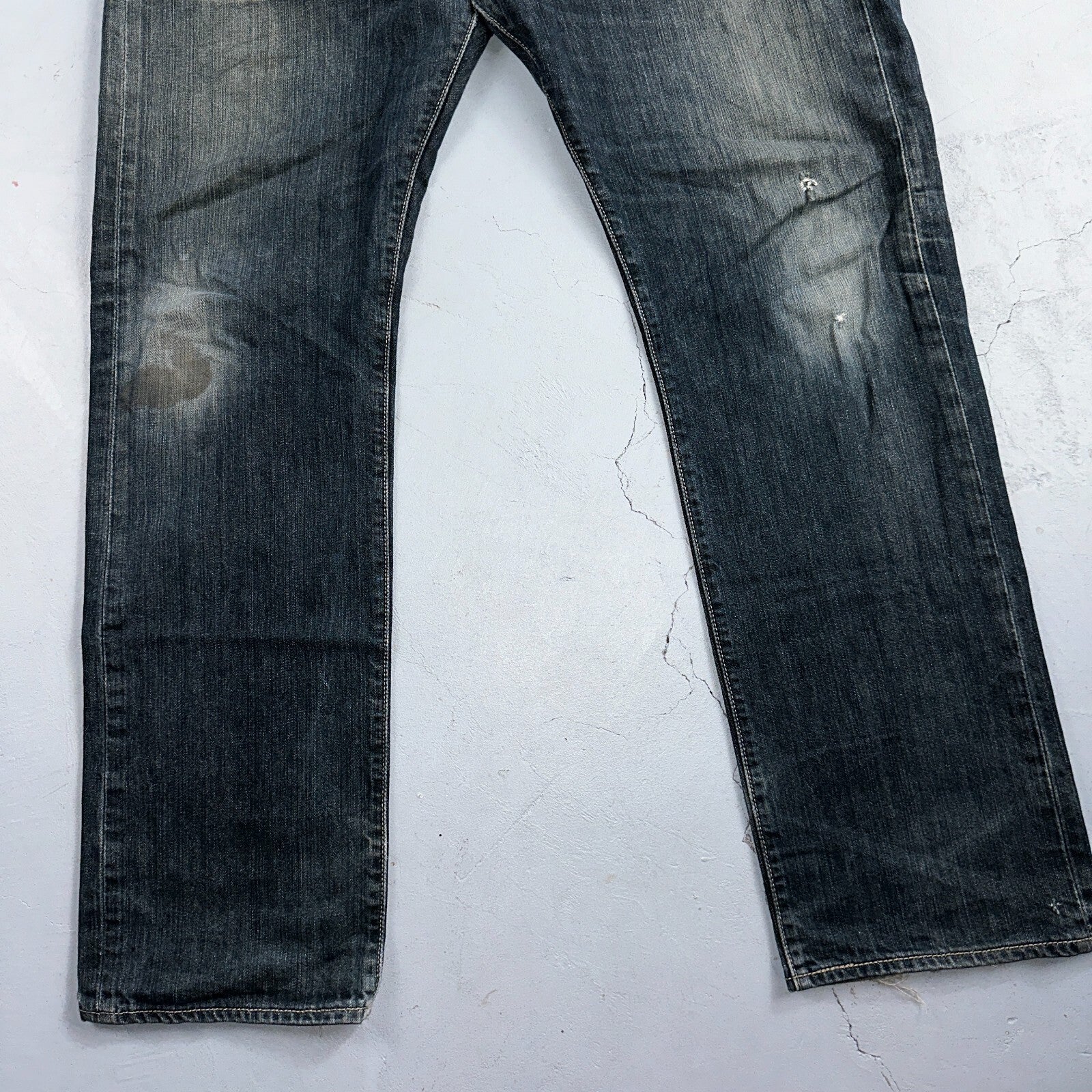 Levis 501 Y2K XX Straight Leg Jeans Blue VTG Med Wash 36x32 Act 36x31