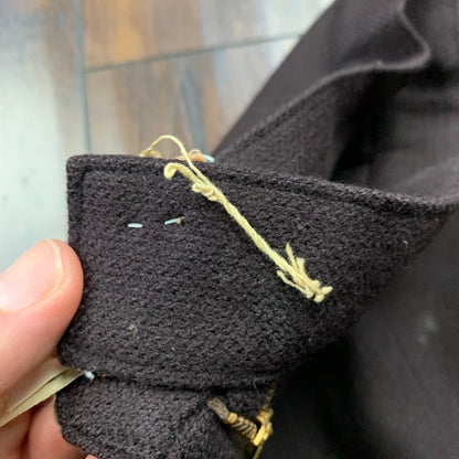 Vintage USA Rockabilly Womens Dress Brown Skirt 60s 70s Top Bottom Sanforized