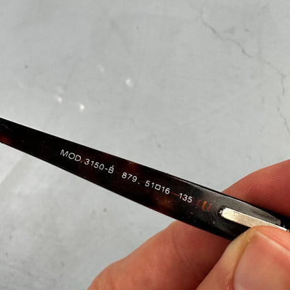 Versace MOD. 3150-B GB1 Square Brown Crystals Eyeglasses Optical Frame 51*16*135