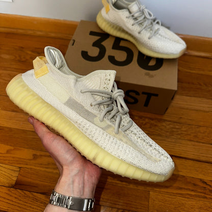 Adidas Yeezy Boost 350 V2 Low Light Size 11 With Box Lightly Worn White
