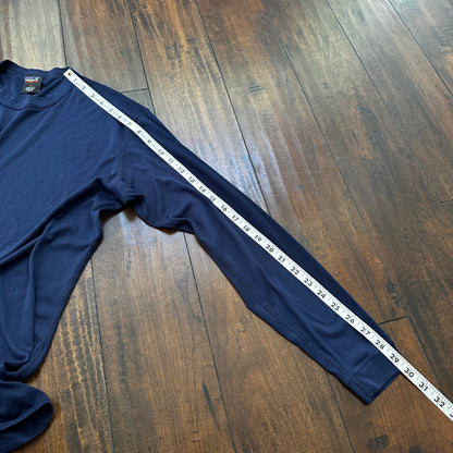 VTG Patagonia Shirt Mens L Blue Crew Neck Long Sleeve Capilene Base 90s USA