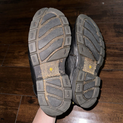 Dr. Martens Size 7 Black Reeder Low Top Work Shoes Air Wair AW004 Leather Tie