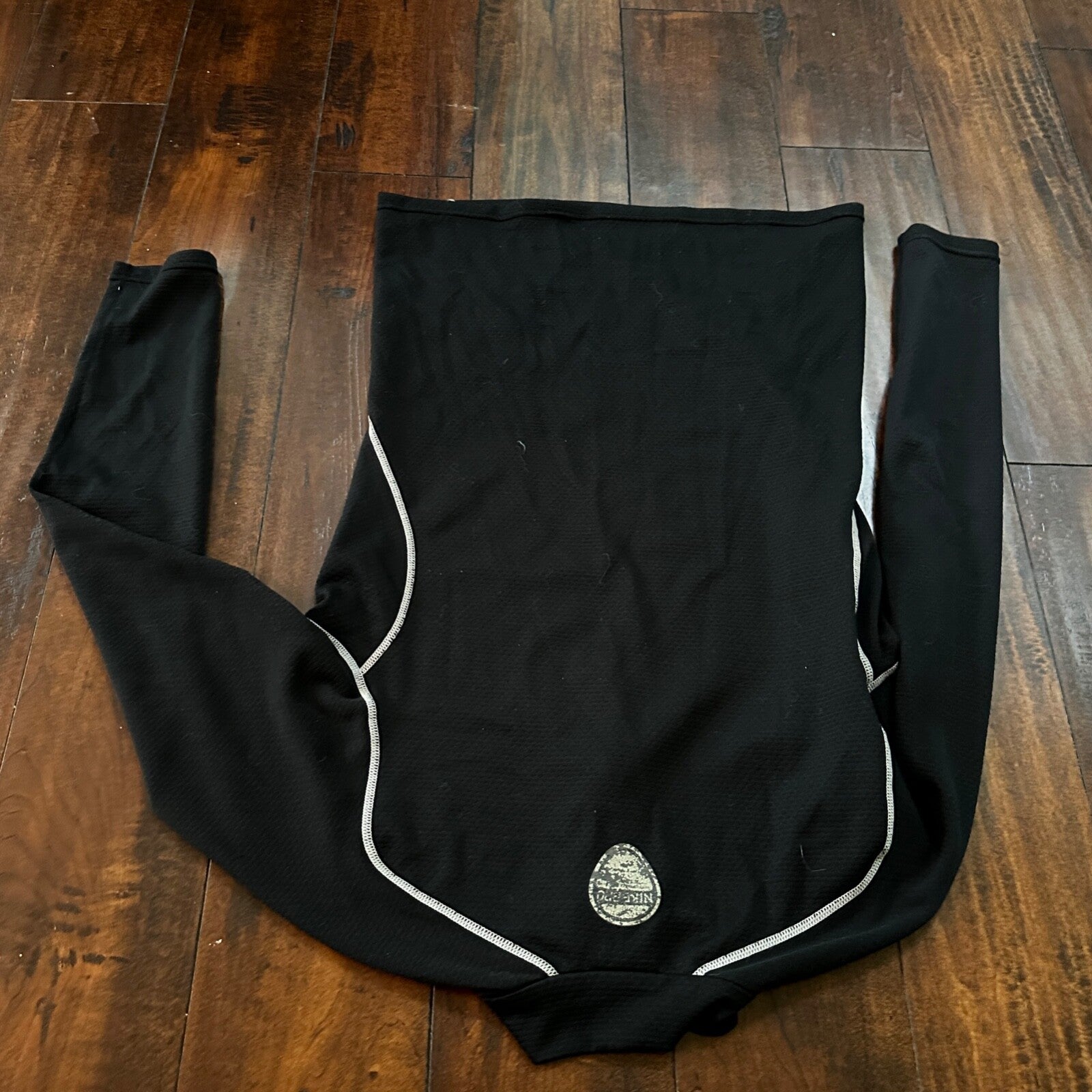 VTG Nike Active Pullover Sweater Women's L Black 1/2 Zip Therma-Fit Running 90s