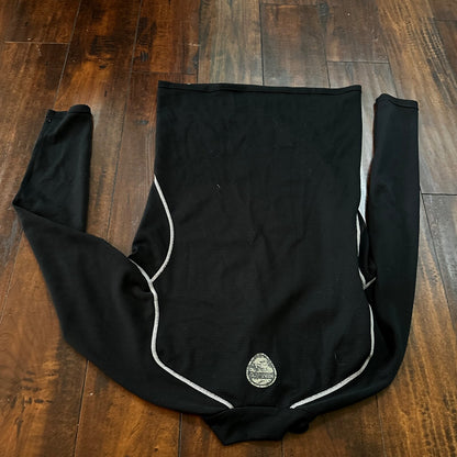 VTG Nike Active Pullover Sweater Women's L Black 1/2 Zip Therma-Fit Running 90s