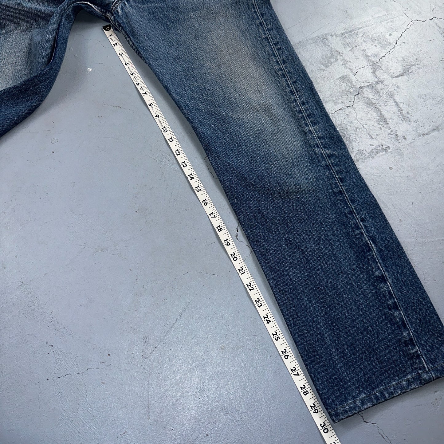 Levis 501 Vintage 90s USA XX Straight Leg Jeans Blue Light Wash 34x36 Act 32x30