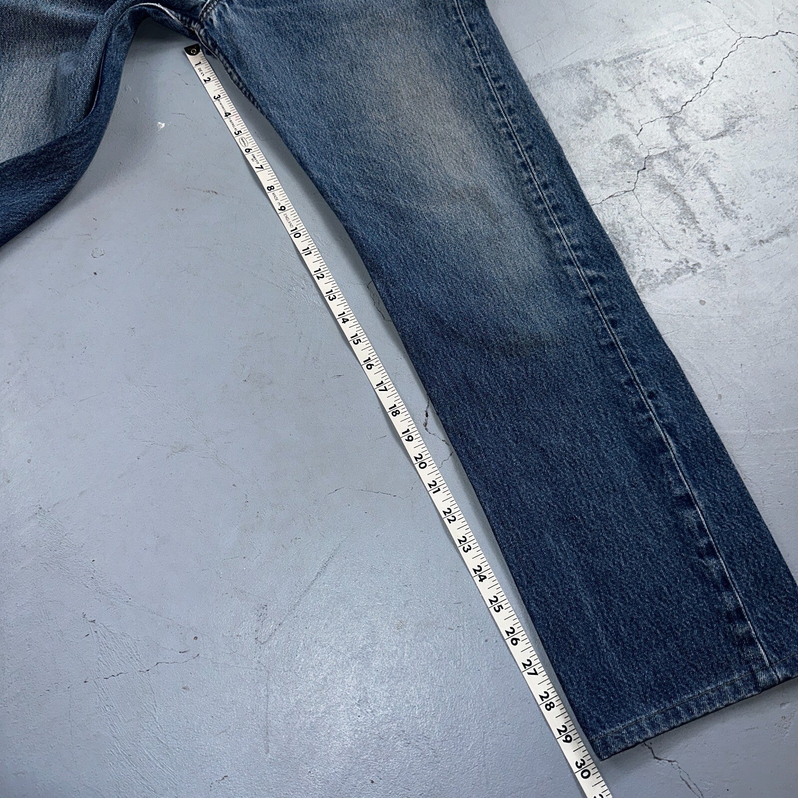 Levis 501 Vintage 90s USA XX Straight Leg Jeans Blue Light Wash 34x36 Act 32x30