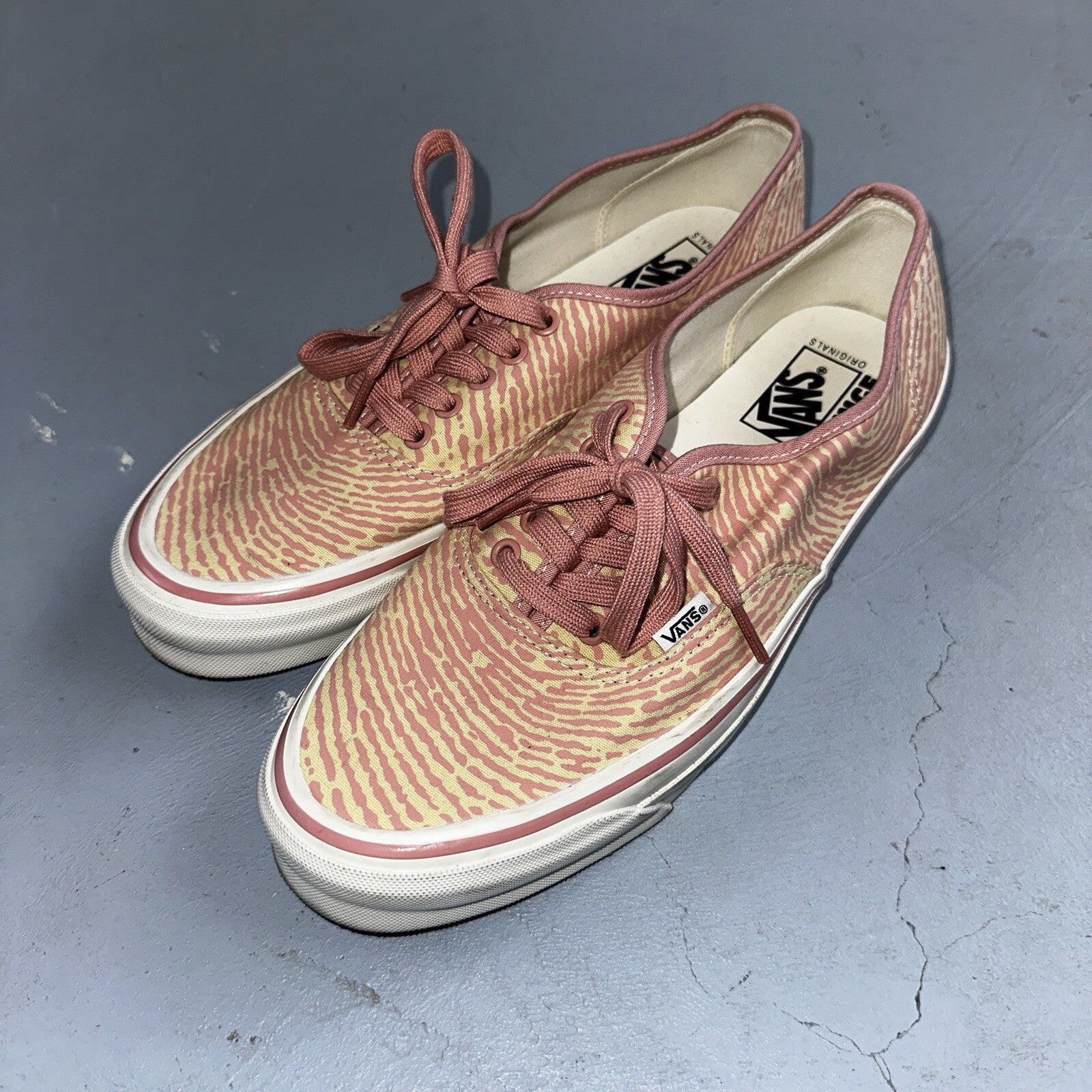 Vans Vault OG Authentic LX Salehe Bembury Spunge Peppercorn Size 12 Pink Tiger