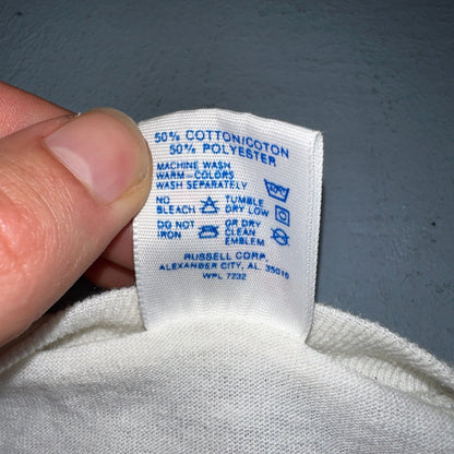 Cheap Beer Montana Tech Wild Times Buff Guy VTG T Shirt 80s Quote Funny Graphic