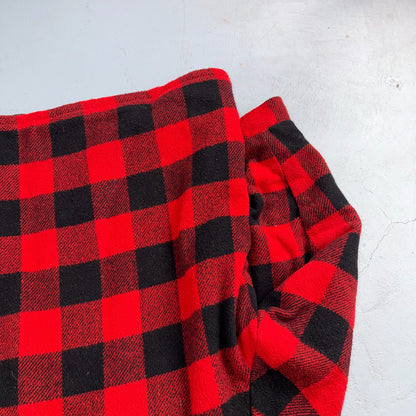 Vtg 80s CAL CRAFT USA Men’s L Red Black Buffalo Plaid Wool Sherpa Hunting Jacket