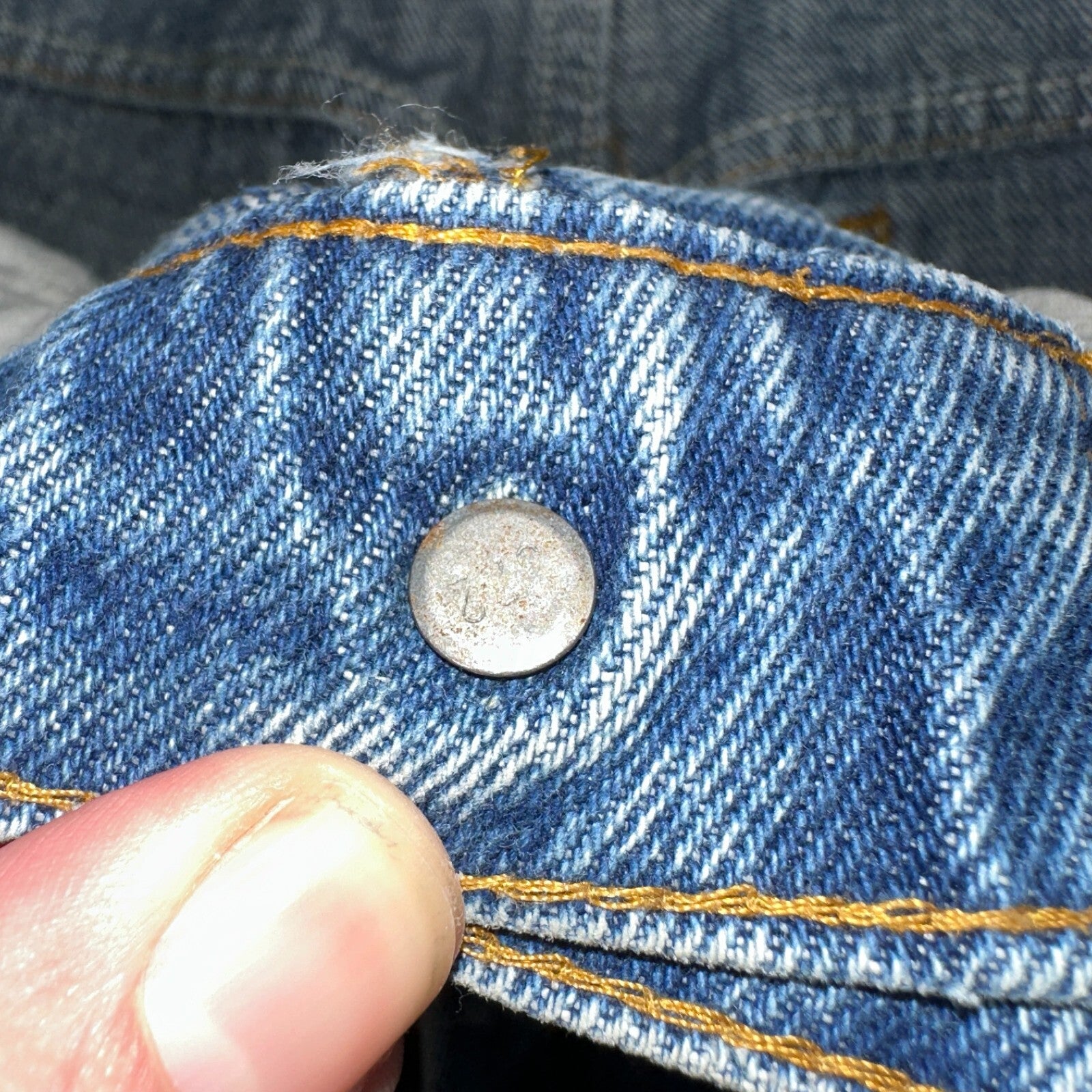 Levis 517 Vintage 80s USA Orange Tab Bootcut Flare Blue Worn Jeans Act 32x31