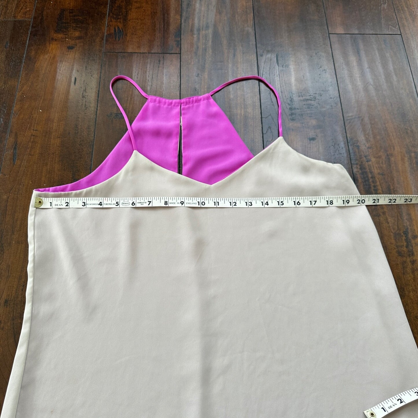 Reversible Womens Simple Beige Purple Dressy Tank Size M Cute Sexy Summer Vibe