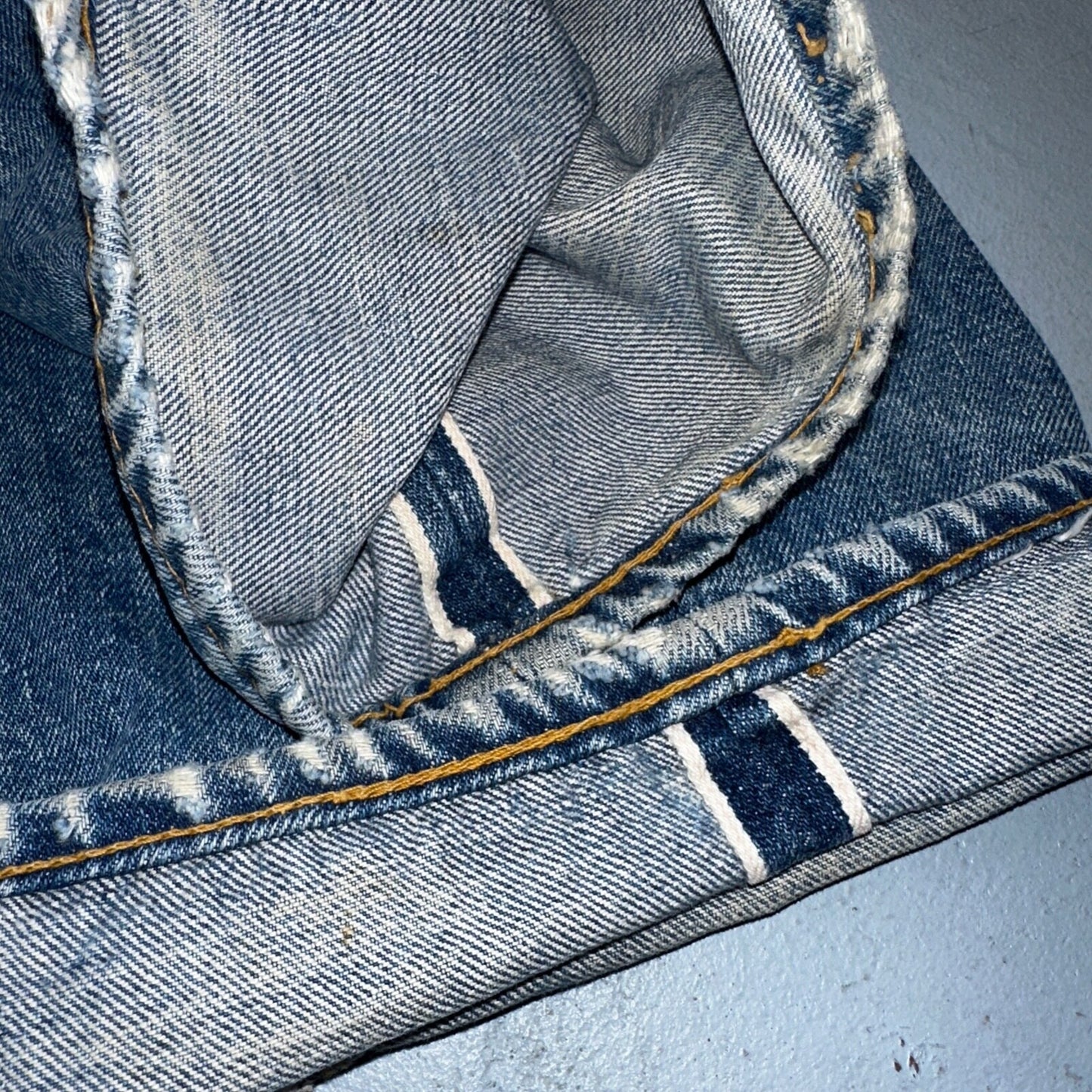 Levis 501 VTG 70s SS Redline Selvedge Jeans XX Med Wash 35x32 Act 32x28