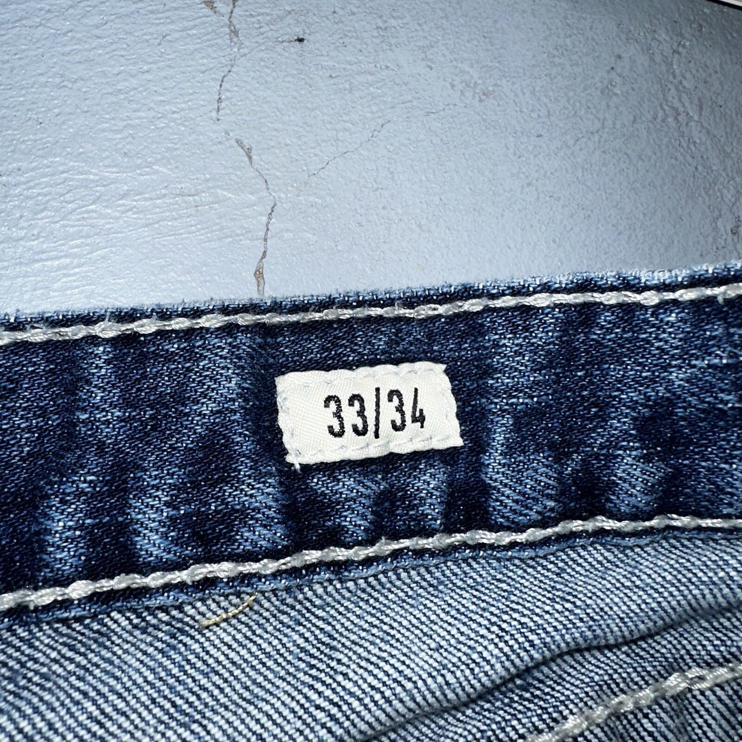 Ariat Jeans Mens 33x34 Blue M4 Boot Cut Relaxed Coltrane Jeans Denim Medium Wash