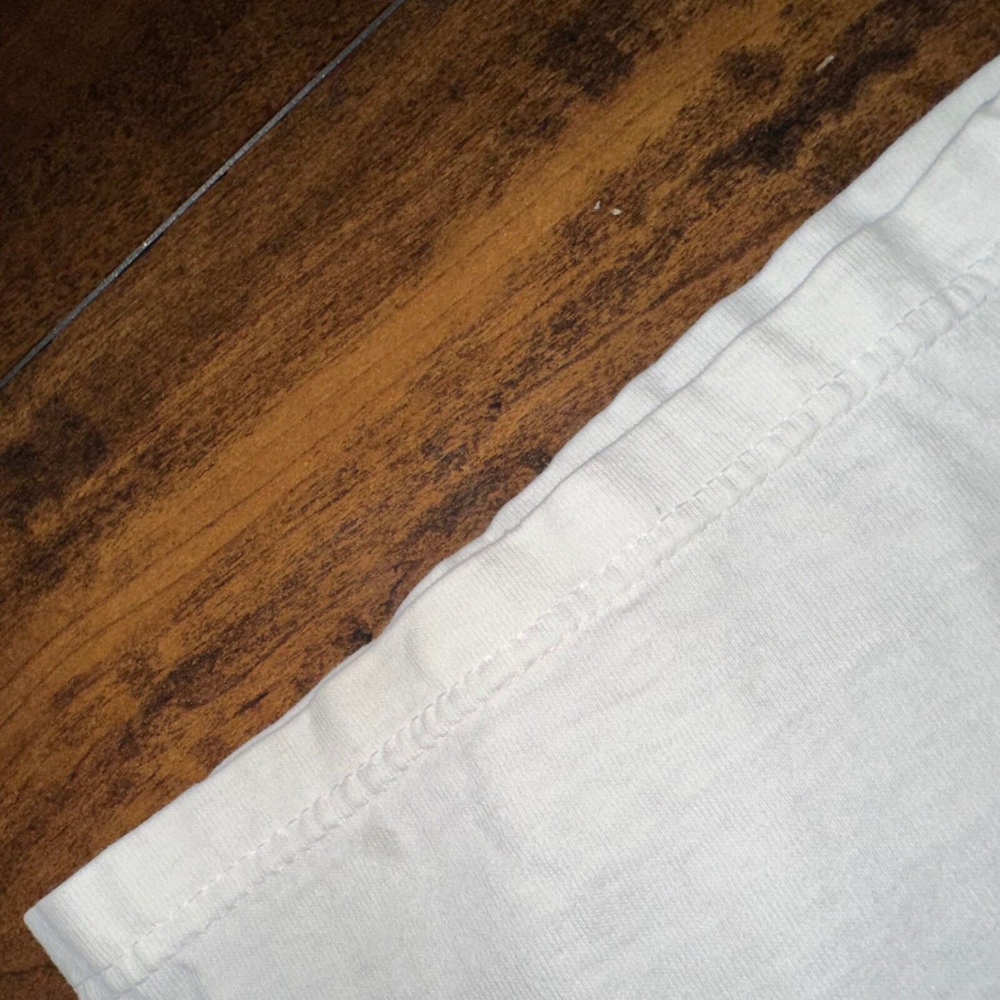 Adidas White Short Sleeve Vintage T Shirt Logo Thrashed 90s Y2K Cut Torn Rap