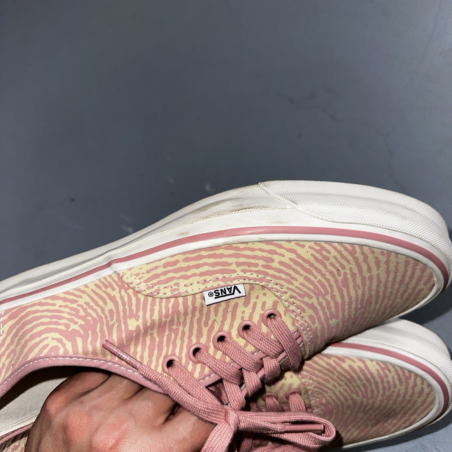 Vans Vault OG Authentic LX Salehe Bembury Spunge Peppercorn Size 12 Pink Tiger