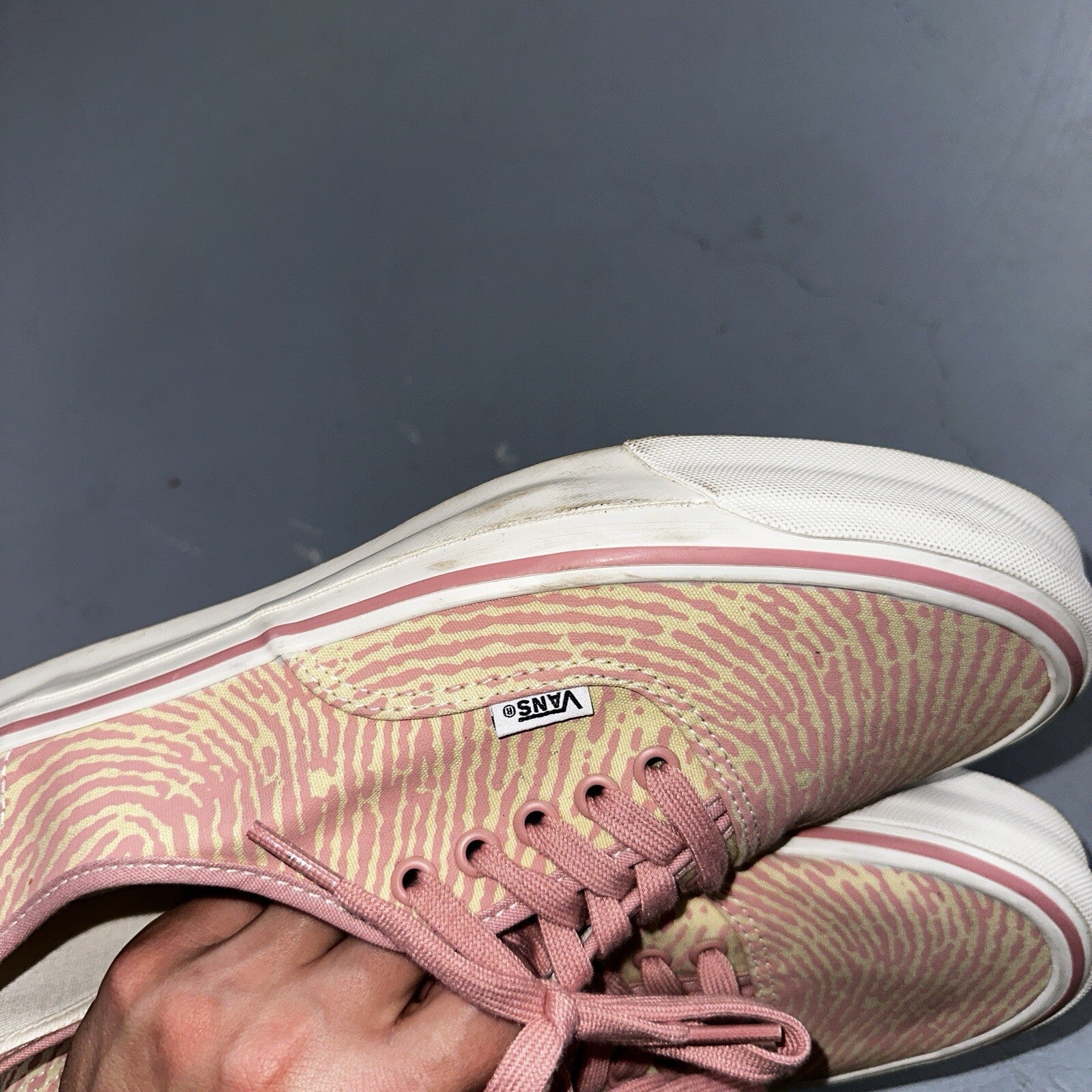 Vans Vault OG Authentic LX Salehe Bembury Spunge Peppercorn Size 12 Pink Tiger