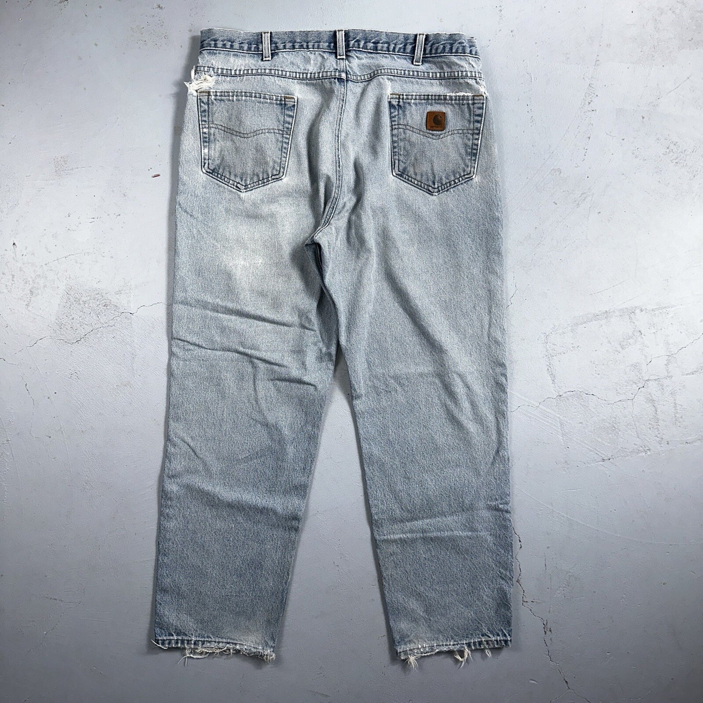 Carhartt B17 DST Relaxed Fit Denim Blue Jeans Mens 40x32 Workwear Denim