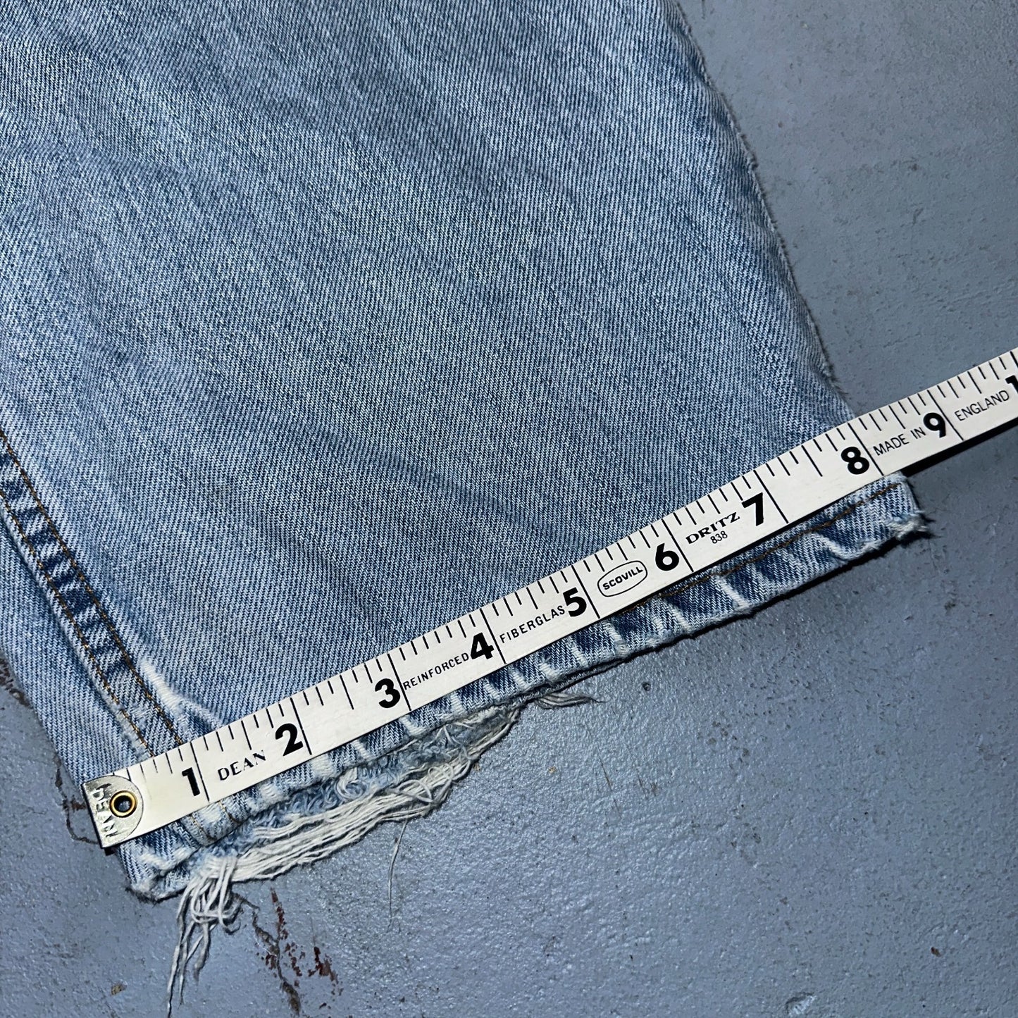 Levis 570 Jeans Mens 40x32 Blue Baggy Wide Loose Denim Pants Tapered 39x30