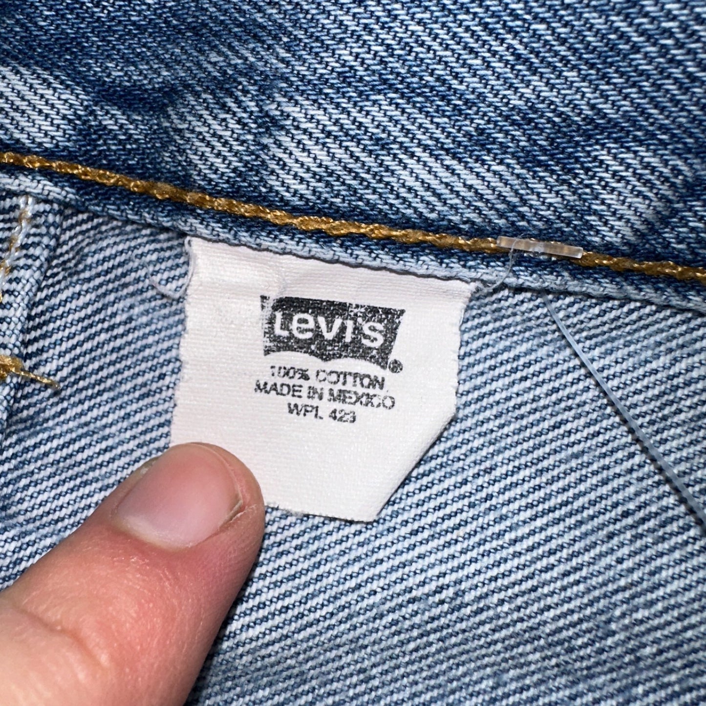 Levis 501 Vintage 90s XX Straight Leg Jeans Y2K Light Wash 36x34 Act 33x30