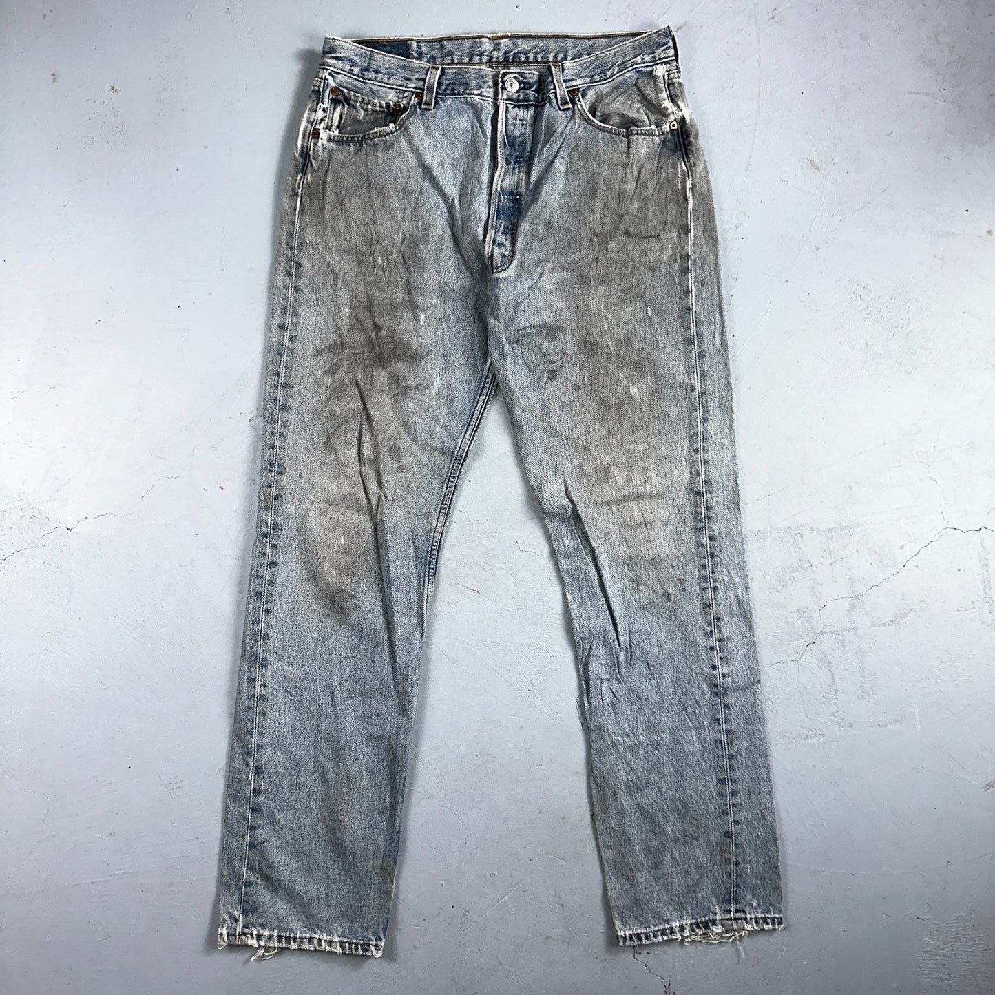 Levis 501 Vintage Y2K 90s XX Straight Leg Jeans Blue Light Wash 36x34 Act 33x32