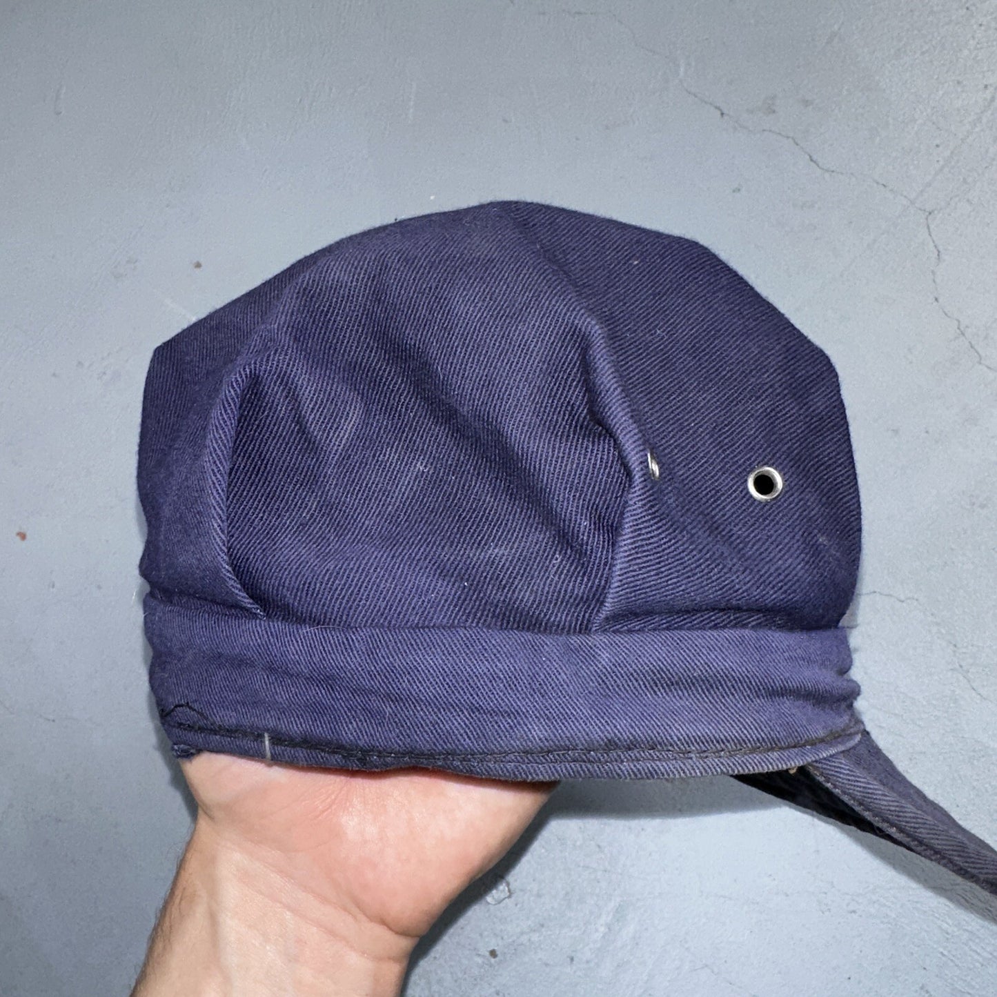 Vintage 1960s 60s Carhartt Union Workwear Engineer Cap Hat Conductor Heart Logo