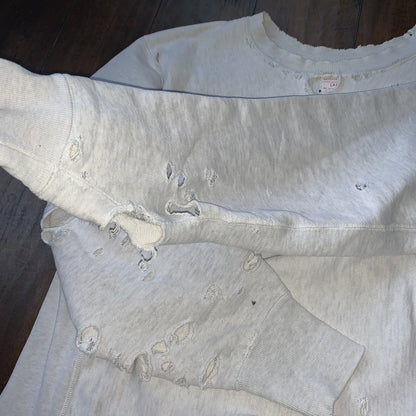 Vintage Champion 1960s True USA Reverse Weave Sweatshirt Gray Basic Crewneck 60s