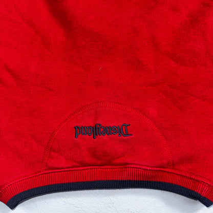 Disney Mickey Mouse VTG Sweatshirt Size XL Red Crewneck Disneyland USA 90s