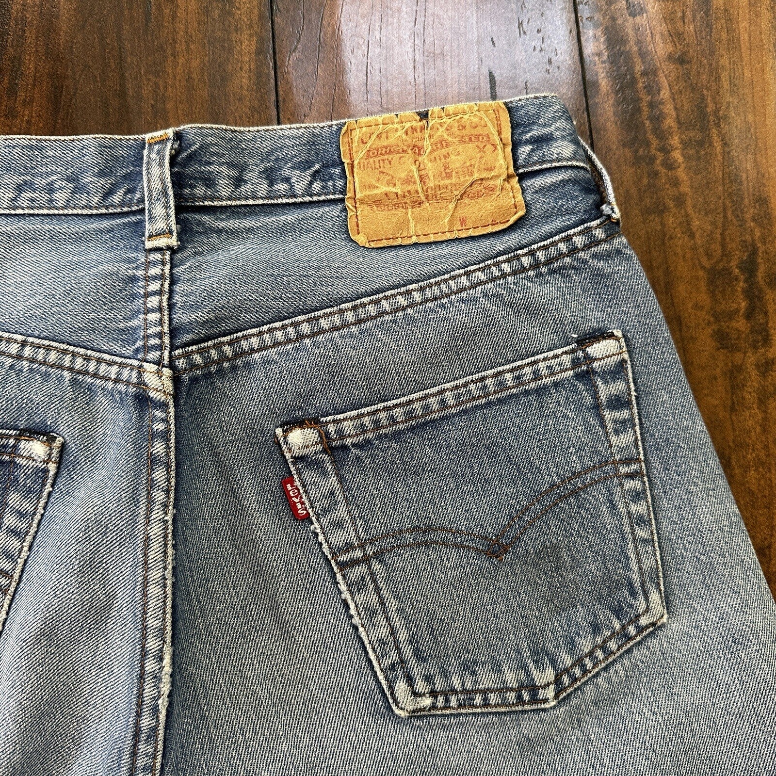 Levis Vintage 80s Redline Selvedge USA 501 XX Jeans 66 70s Light 32x36 Act 29x30
