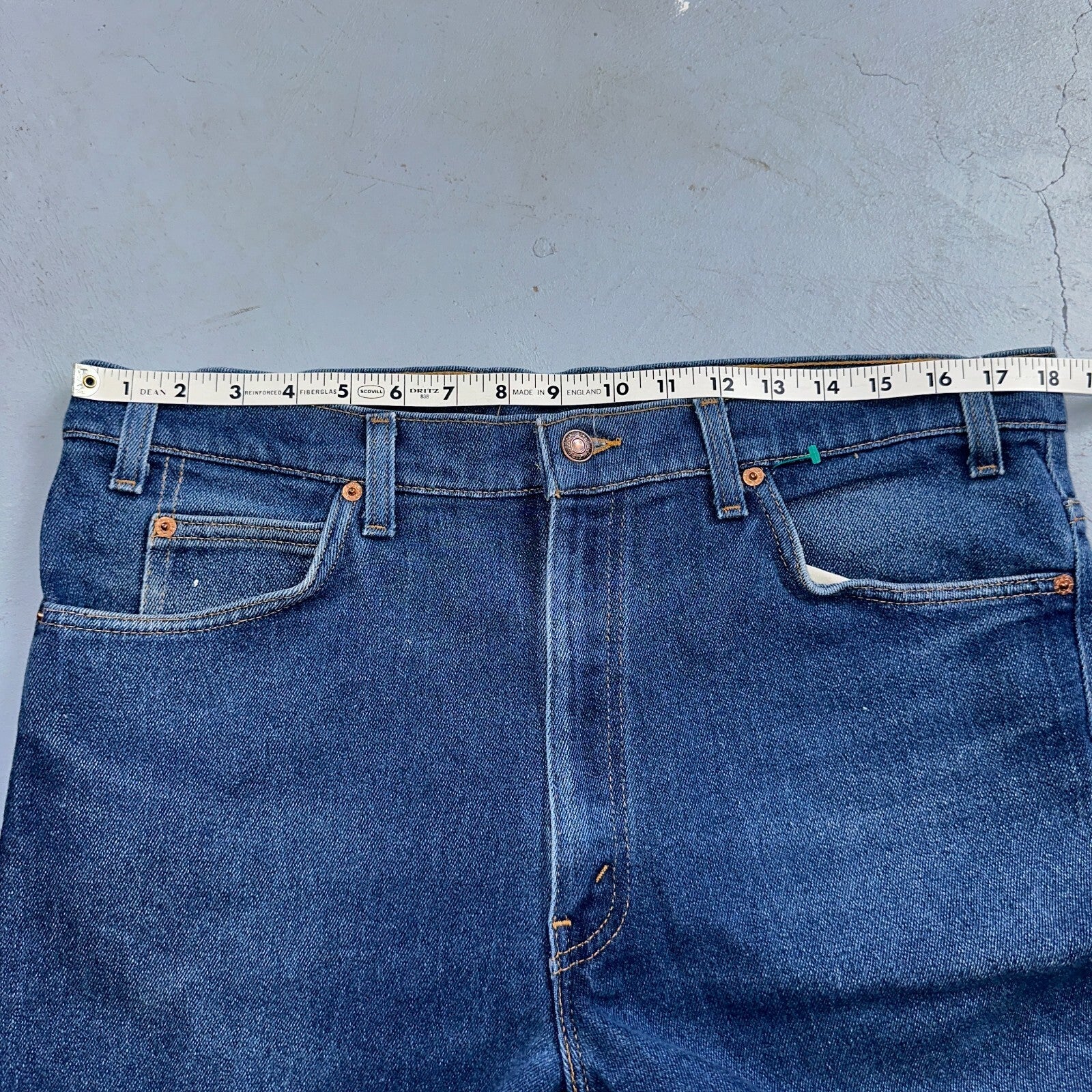 Levis 517 Vintage 90s USA Orange Tab Bootcut Flare Blue Jeans 38x31 Act 36x29
