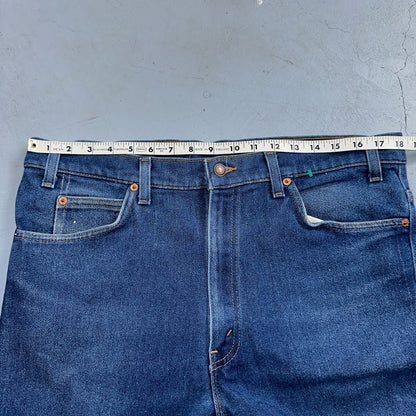 Levis 517 Vintage 90s USA Orange Tab Bootcut Flare Blue Jeans 38x31 Act 36x29