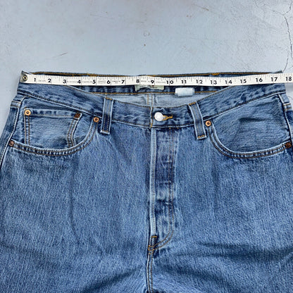 Levis 501 Vintage Y2K XX Straight Leg Jeans 38x32 Med Wash 2000s Act 35x30