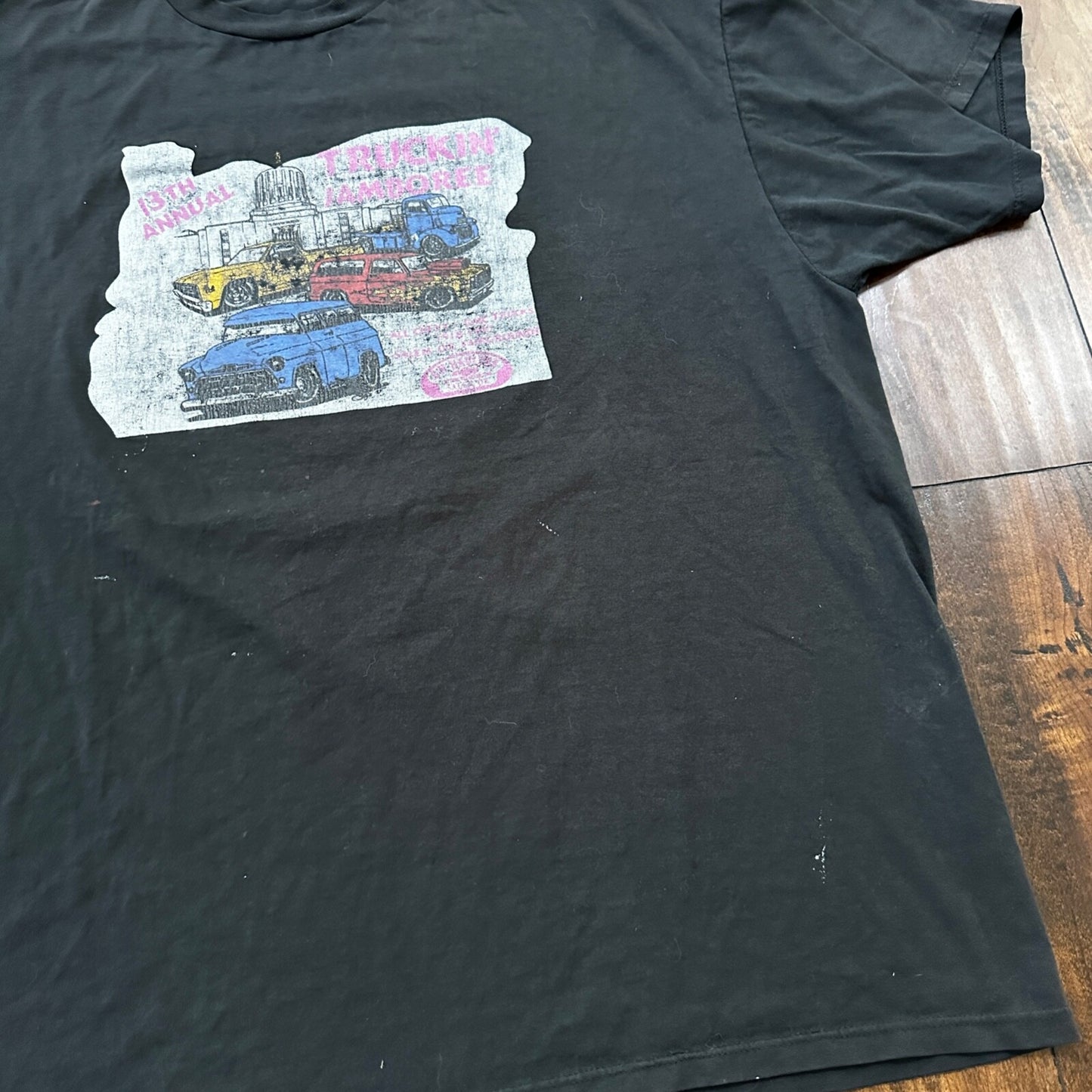 VTG T Shirt Classic Cars Driving Old Nascar Antique Salem Oregon 3XL PDX