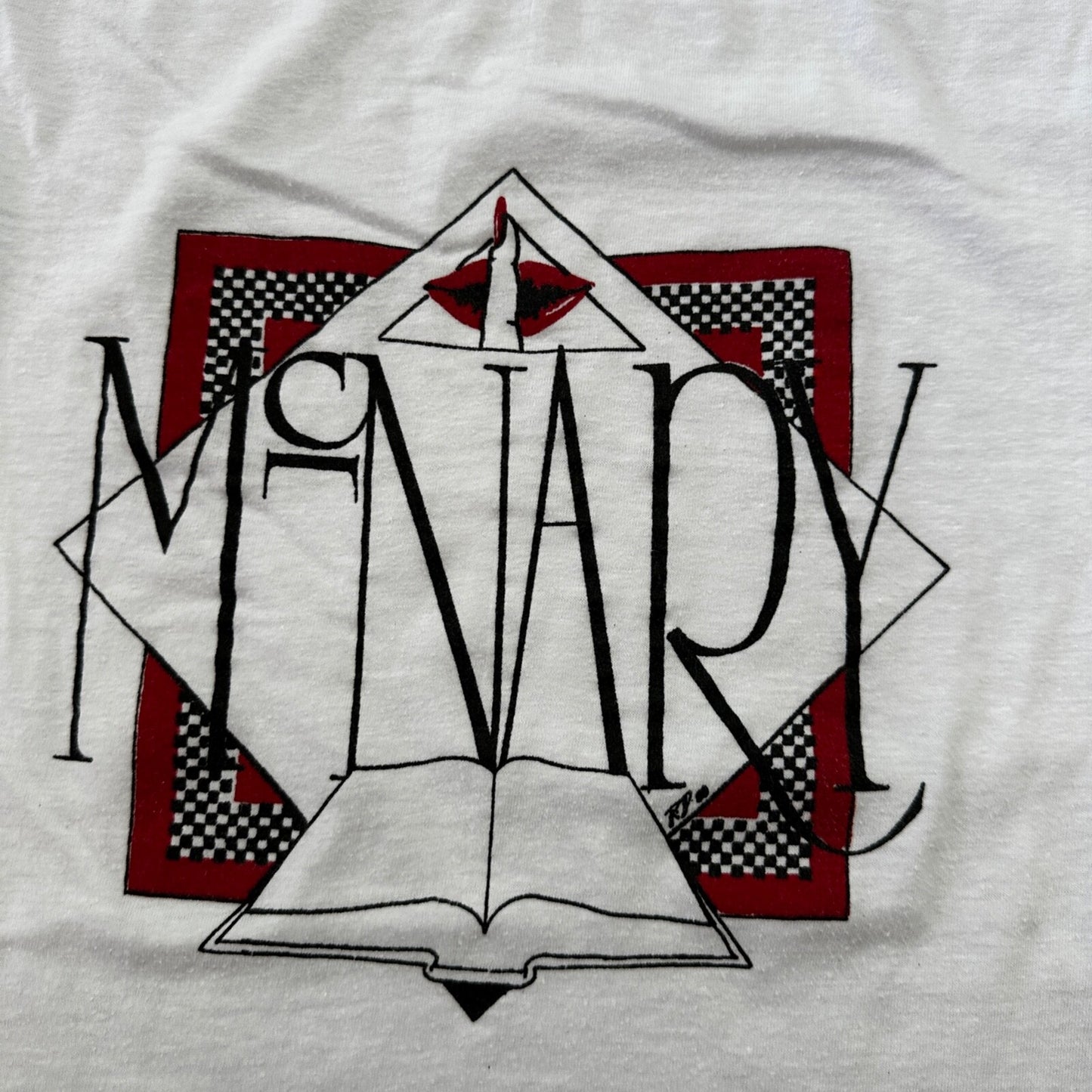 McNary Kissing Lips VTG T Shirt 90s Books High School Keizer Oregon Salem Cool