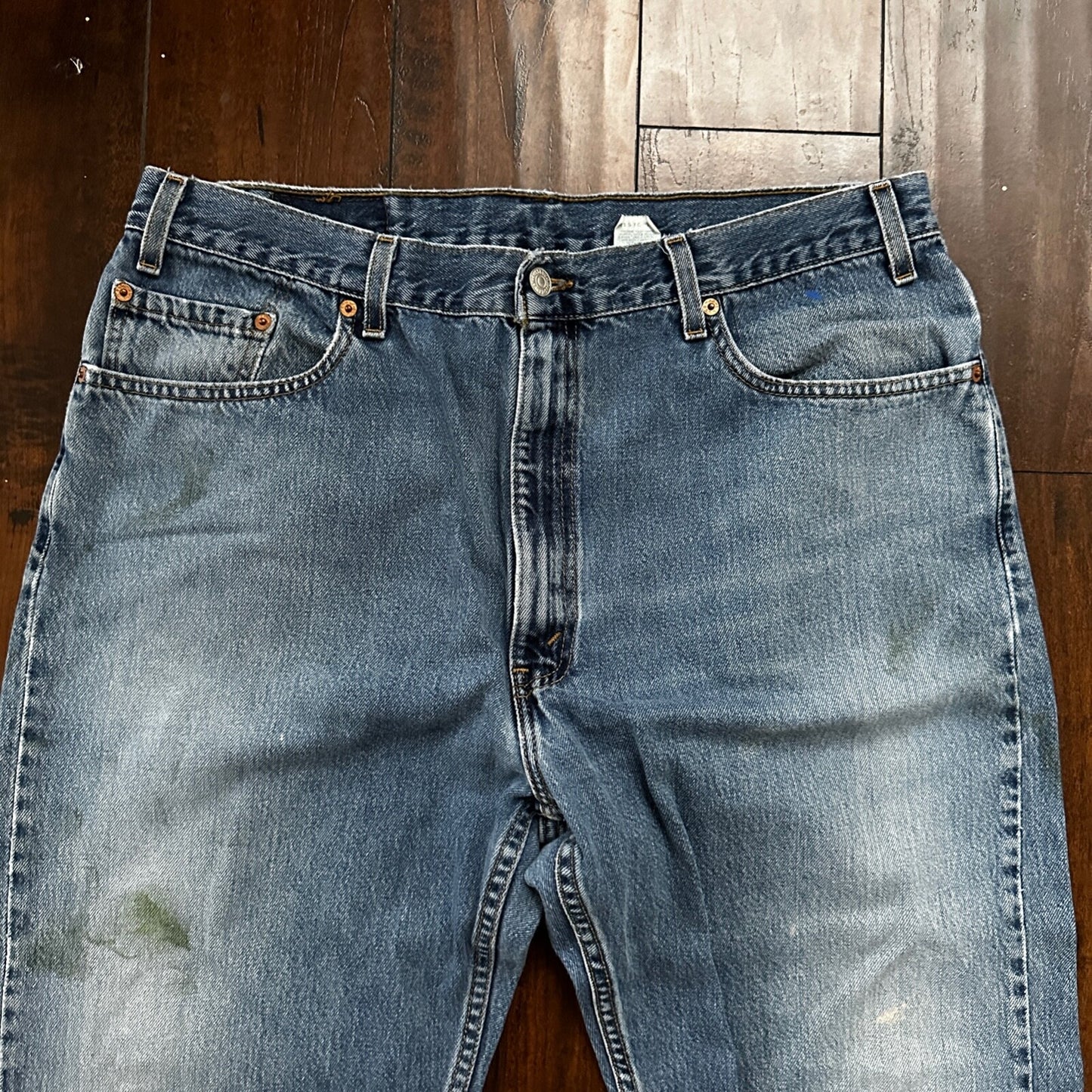 Levis 505 Vintage 90s Straight Leg XX USA Jeans 40x30 Med Wash Act 36x29