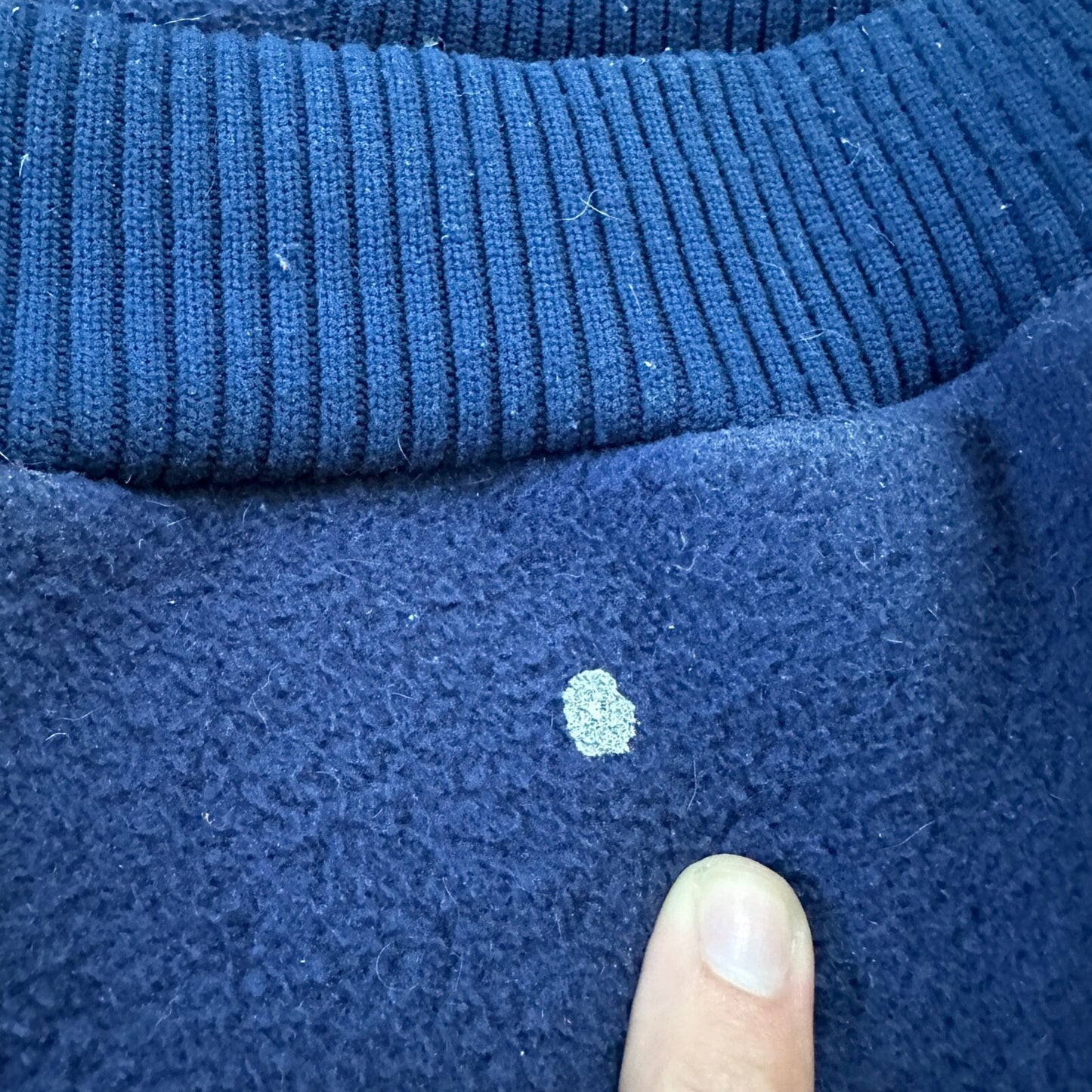 Patagonia Vintage 80s Zip Up Fleece Jacket Navy Blue Full Bomber 90s Deep Pile