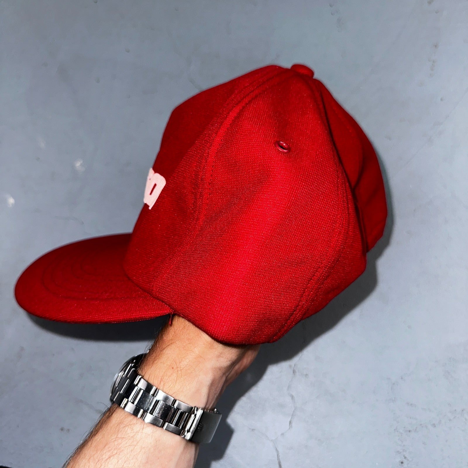 Vintage Simpson Racing Hat Cap Red Snapback Motorsports Auto Garage USA