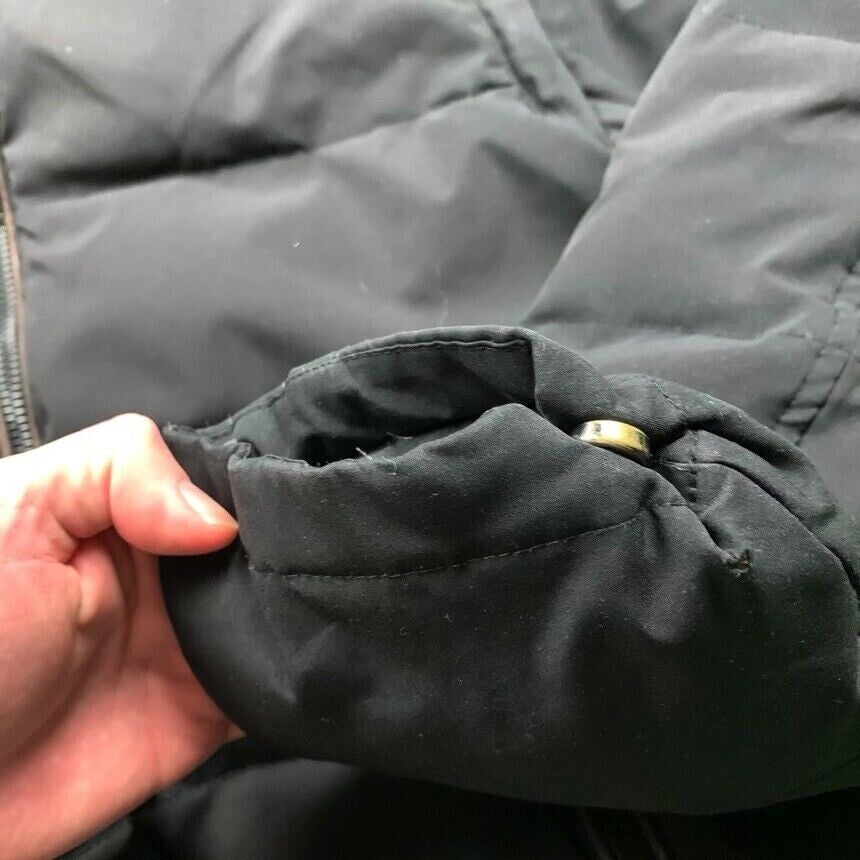 Vince Camuto Men's Hooded Down Puffer Jacket Small Black Warm To Vest Winter