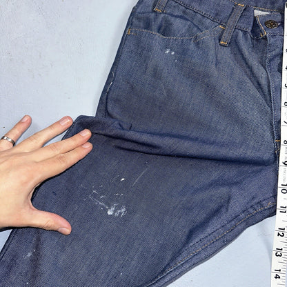 Levis 684 Orange Tab VTG Big Bell Dark Wash Bell Bottom Flare Jeans Sz 29x32