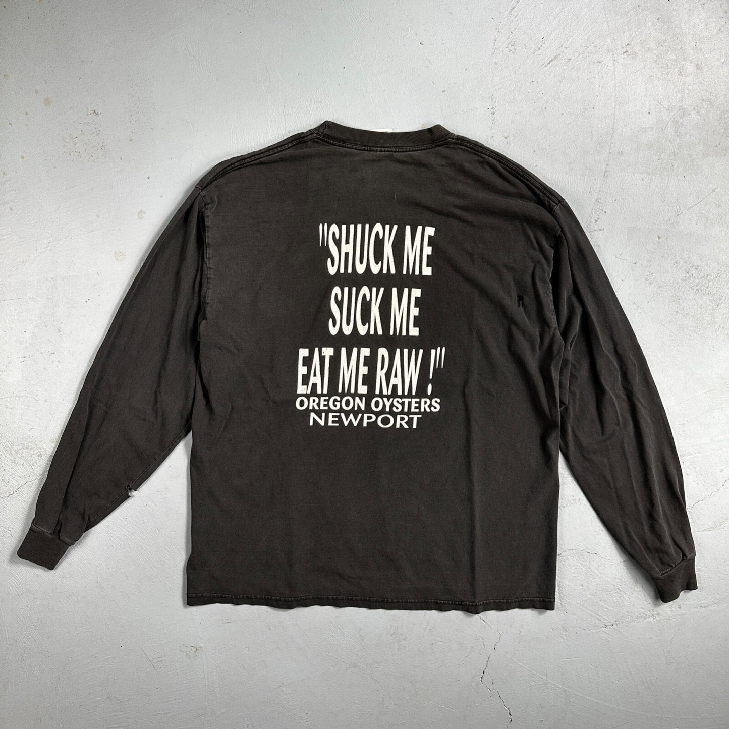 Shuck Me Suck Me Eat Me Raw Y2K VTG T Shirt Oysters Oregon Coast Grunge Nirvana