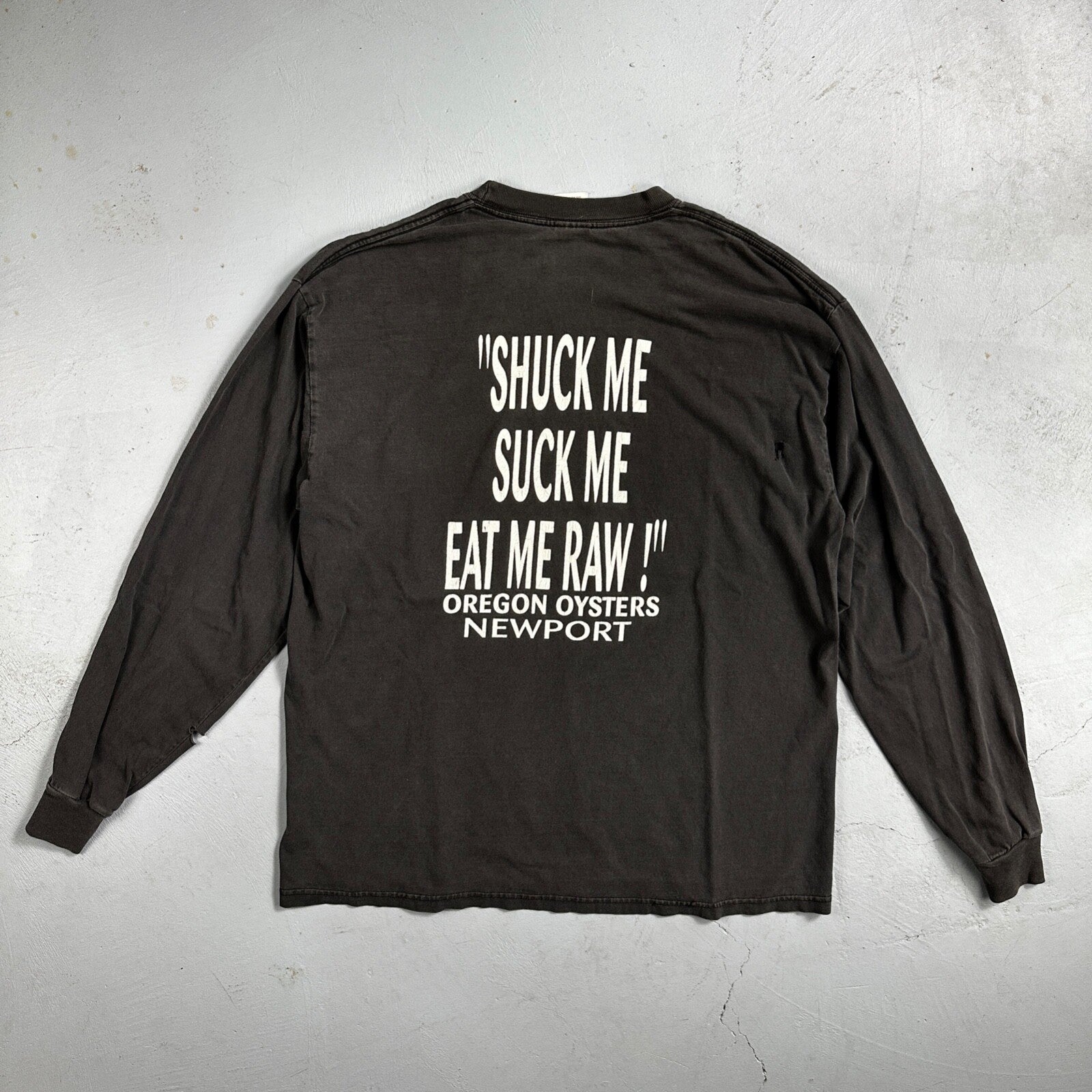 Shuck Me Suck Me Eat Me Raw Y2K VTG T Shirt Oysters Oregon Coast Grunge Nirvana