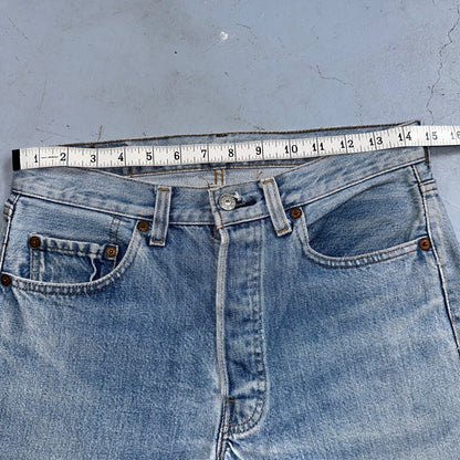 Levis 501 Vintage 80s Redline Selvedge USA XX Jeans Light Wash 30x36 Act 29x25