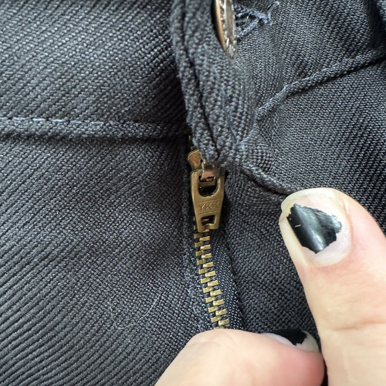 Vintage 1990s Levis 517 Black Stretchy Polyester Jeans Pants Black 36x32 A 34x29