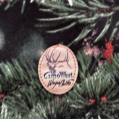 VTG West Camo Leaf Advanced Fleece Jacket Rain Coat Mens M 2004 PineTree Tree