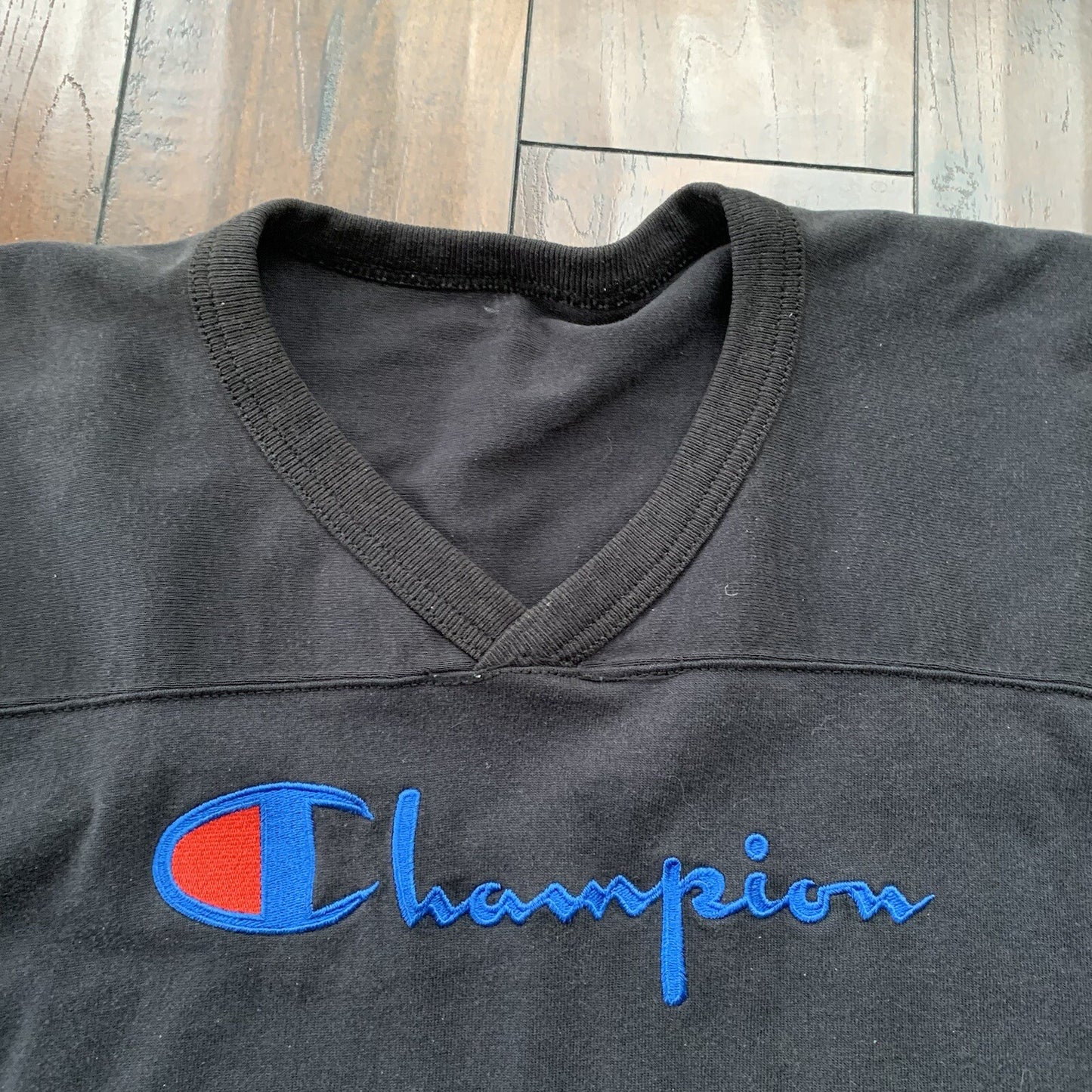 Vintage Champion Football Jersey Cotton Size Large Made in USA 80s Rare Shirt