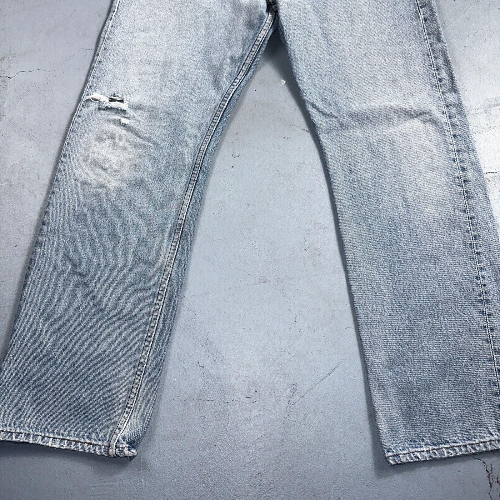 Levis 501 Vintage 80s USA XX 90s Straight Leg Jeans 38x34 Light Wash Act 34x29