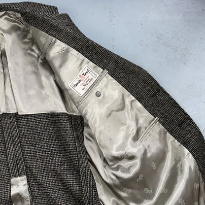 Norm Thompson VTG 80s Harris Tweed Preppy Wool Herringbone Blazer Jacket 42